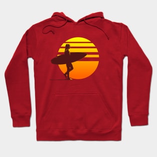 Surfer Girl Sunset Hoodie